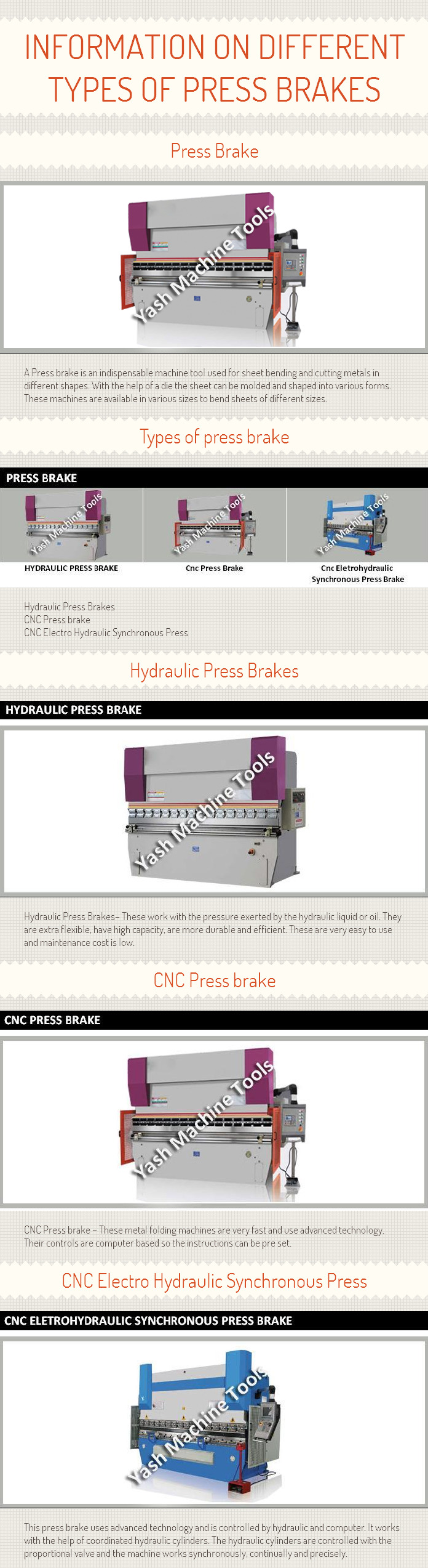 Information on Different Types of Press Brakes [INFOGRAPH]