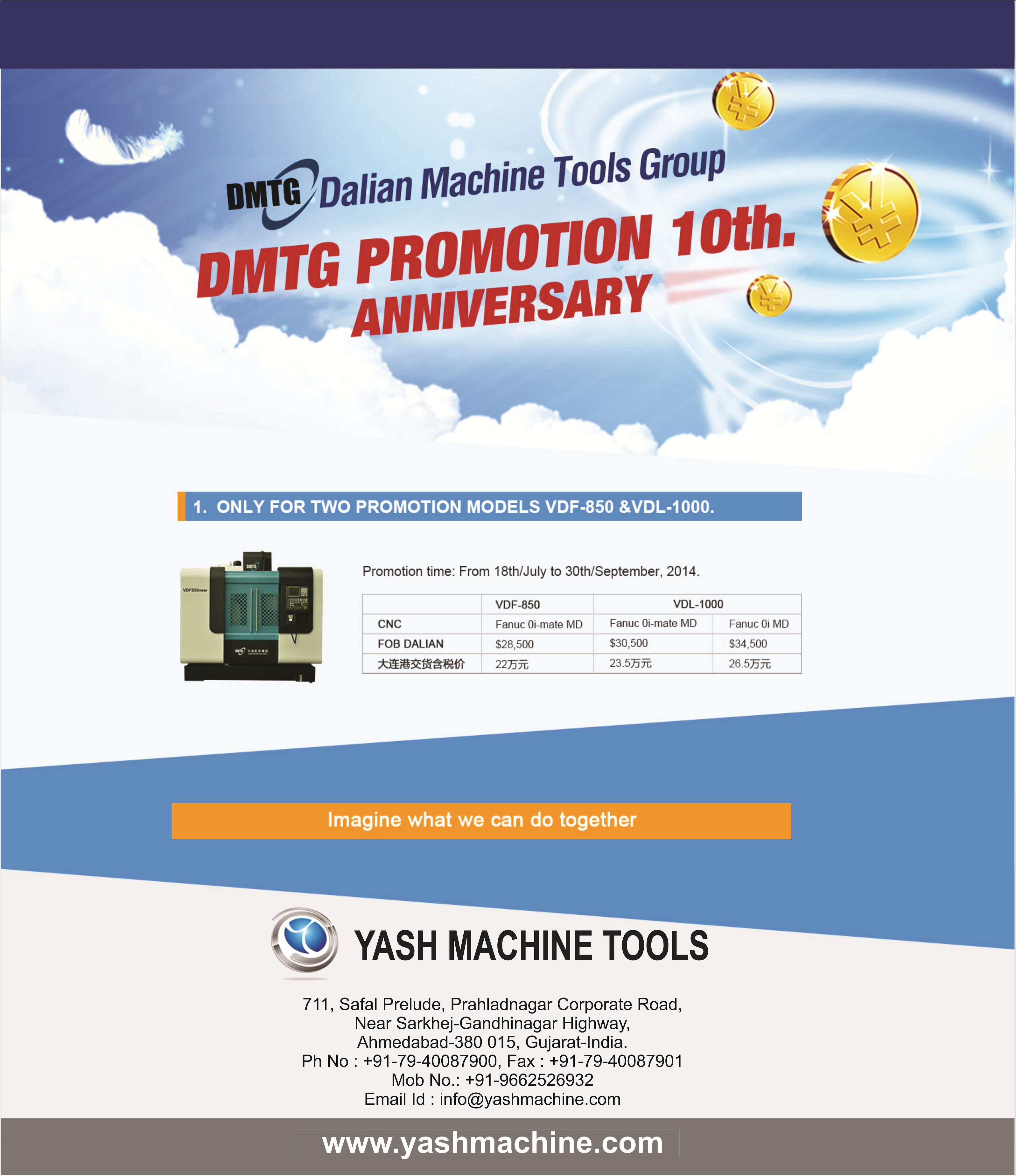 YASH - VMC - Vertical Machining Centre